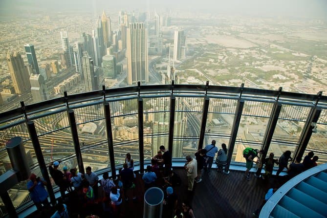 High-speed elevator in the Burj Khalifa